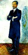 Edvard Munch portratt av ernest thiel oil painting reproduction